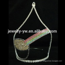 Fashion Metal Silver Plating Full Crystal